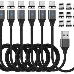 19 Magnetic USB C Charging Cable Set 5 Pack