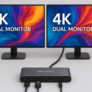 27 USB C Dock for Dual Monitor 4K